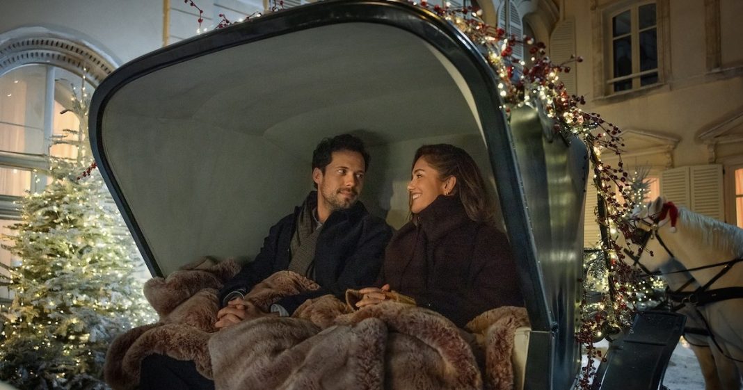 Minka Kelly y Tom Wozniczka hablan sobre los divertidos problemas del champán de la película navideña de Netflix | Entrevista
